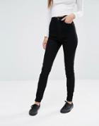 Dr Denim Zoe Sky High Waist Eco Skinny Jeans - Black