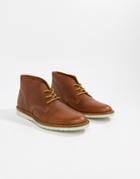 Office Identity Chukka Boots In Tan Leather - Tan