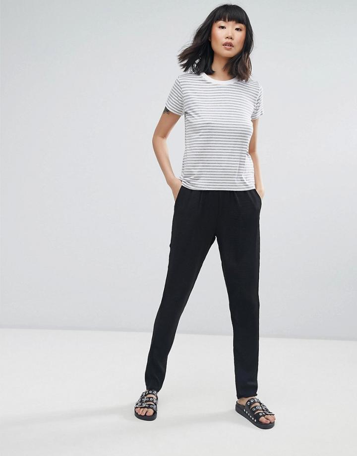 Moss Copenhagen Slim Pants - Black