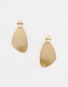 Nylon Abstract Earrings - Gold