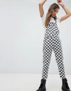 Signature 8 Checkerboard Denim Overall - Multi