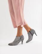 New Look Velvet Shoe Boots - Gray