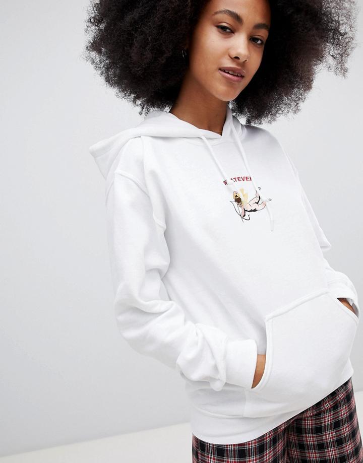 Adolescent Clothing Whatever Cherub Hoodie - White