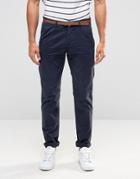 Esprit Garment Dye Chinos Pants In Slim Fit - Blue