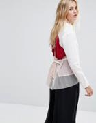 Max & Co Pleat Back Shirt - White