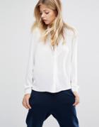 Vero Moda Stitch Detail Relaxed Shirt - White