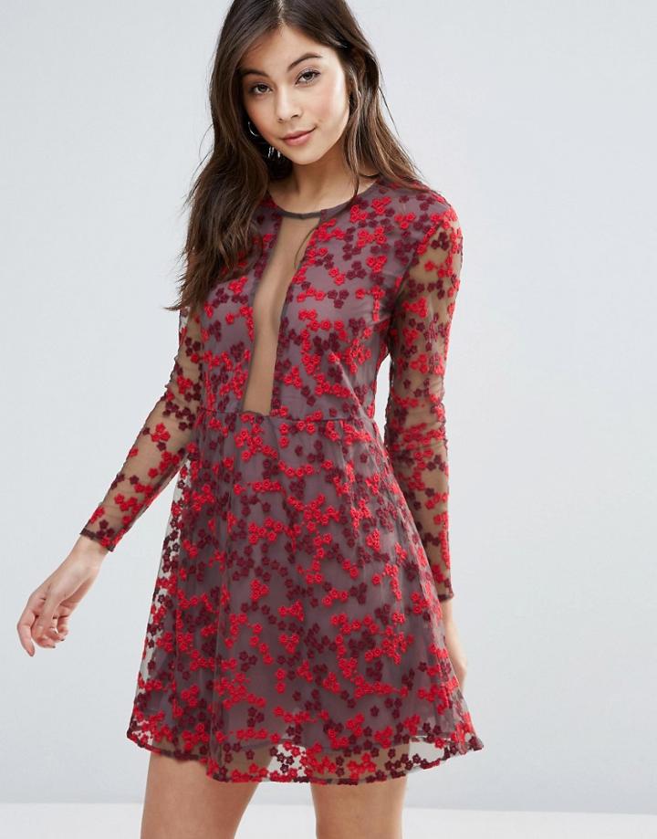 Little White Lies Freja Skater Dress - Red