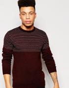 Vacant Holidays Sweater In Fairisle - Red