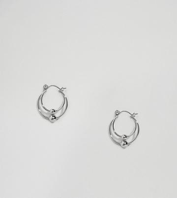 Uncommon Souls Earrings In Multi Row - Silver