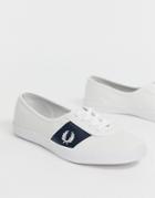 Fred Perry Aubrey Canvas Sneaker-white