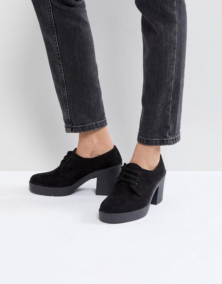 Asos Trident Lace Up Shoes - Black