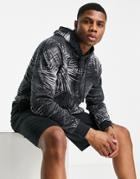 Under Armour Training Rival Hoodie In Black Palm Print