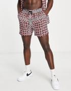New Look Shorts With Geo Print In Red - Part Of A Set