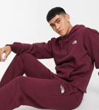 The North Face Slim Sweatpants In Burgundy Exclusive At Asos-red