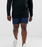 D-struct Turn Up Chino Shorts-navy