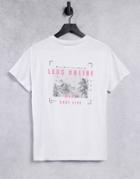 Noisy May T-shirt With Slogan In White