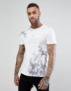 New Look T-shirt With Smoke Fade Print In White - Gray