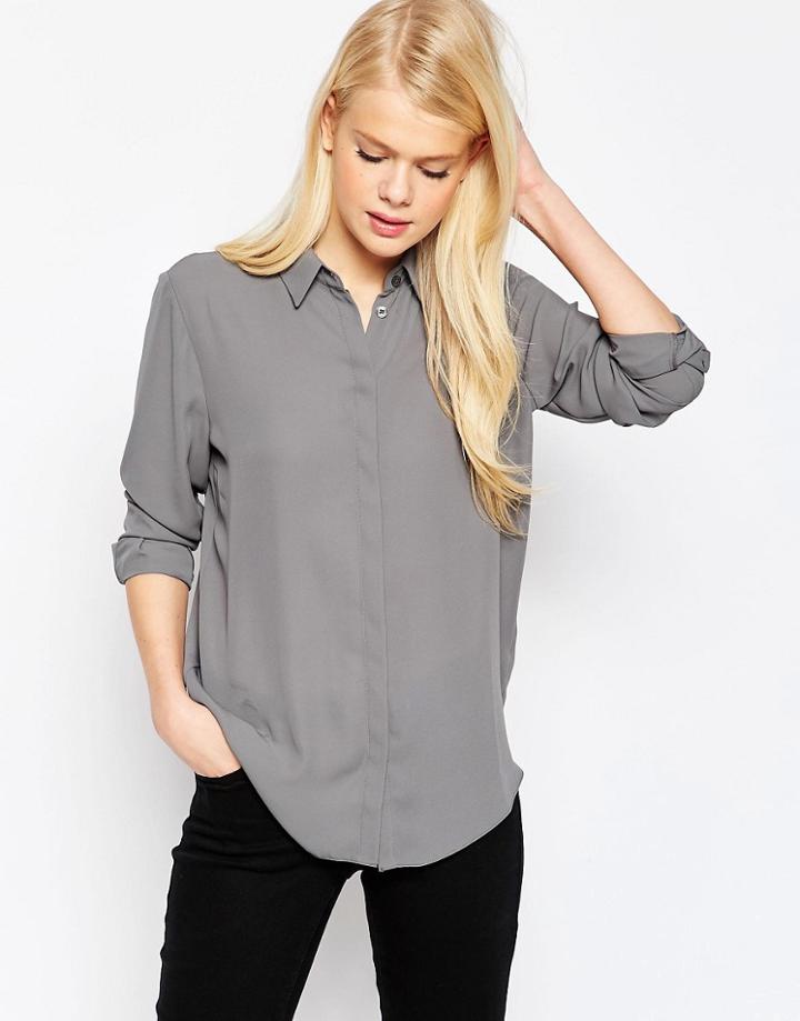Asos Blouse - Charcoal