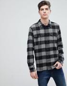 Mango Man Regular Fit Checked Flannel Shirt - Green