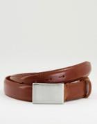 Selected Homme Fillip Formal Brown Leather Belt