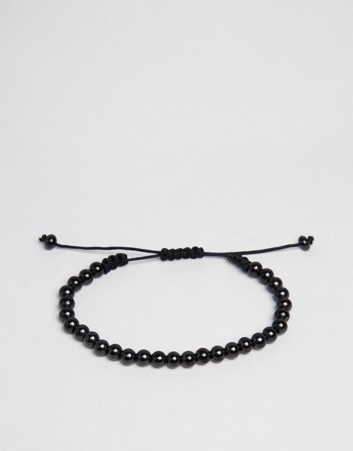 Vitaly Stratos Beaded Bracelet In Black - Black