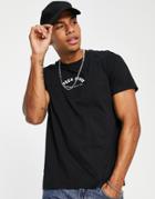 Fred Perry Arch Branding T-shirt In Black