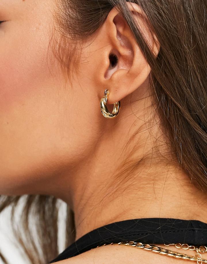 Svnx Small Hoop Earrings-gold