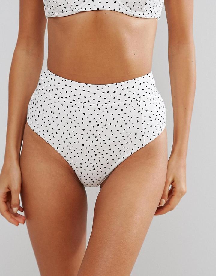 Zulu And Zephyr Spot High Waist Bikini Bottom - Multi