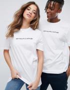 Asos T-shirt With Individuals Unified Print - White