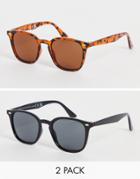 Svnx Two Pack Classic Sunglasses-multi