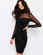 Y.a.s Shedot Dress With High Neck - Black