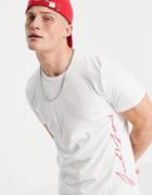 Jack & Jones Originals Side Script T-shirt In White