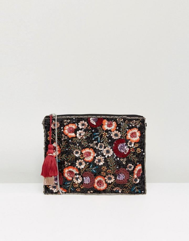 New Look Embellished Clutch - Black