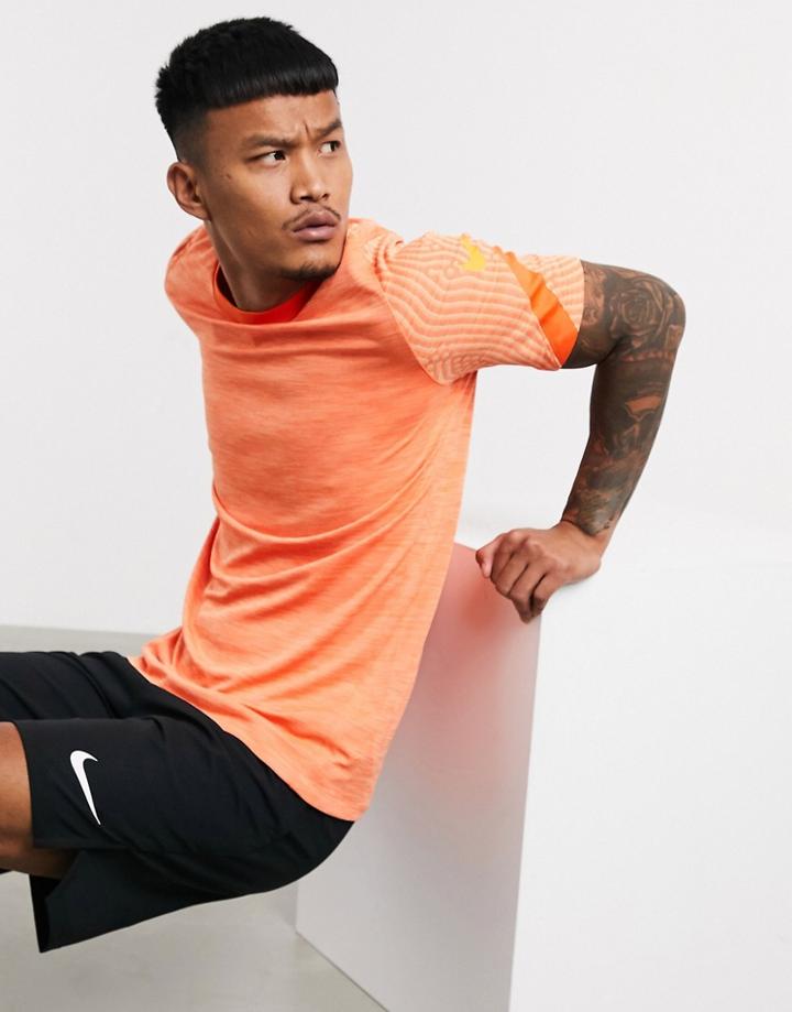 Nike Soccer Strike T-shirt In Orange