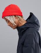 Volcom Sweep Beanie In Red - Red