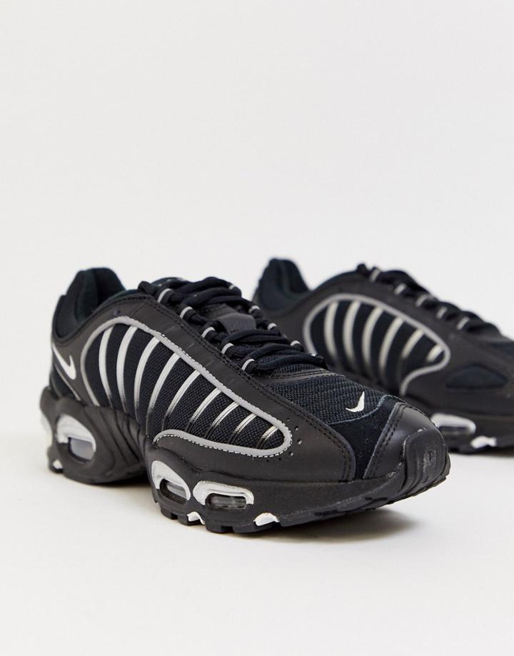Nike Am Tailwind Sneakers In Triple Black
