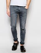 D.i.e. Smoke Super Skinny Distressed Jeans In Worn Gray Wash - Gray Wash 3