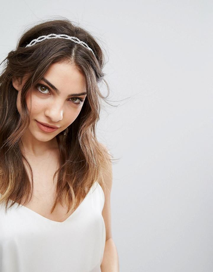 Aldo Embellished Hair Crown - Silver
