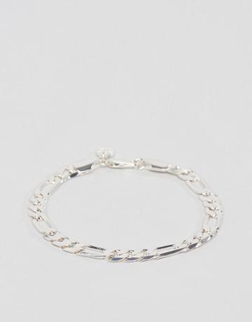 Chained & Able Royal Figaro Chain Bracelet In Silver - Silver