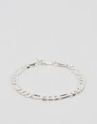 Chained & Able Royal Figaro Chain Bracelet In Silver - Silver