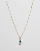 Ottoman Crystal Stone Pendant - Gold