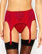 Dita Von Teese Sheer Witchery Suspender Belt - Pink