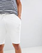New Look Raw Edge Jersey Shorts - Cream