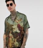 Heart & Dagger Revere Shirt With Ornate Painting Print - Multi