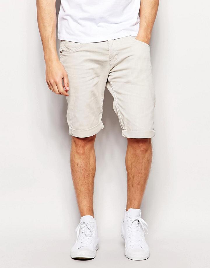 Wrangler Colton Shorts In Eggshell - Beige