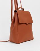 Claudia Canova Unlined Foldover Backpack - Tan
