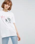 Waven Loren Unisex Print T-shirt - White