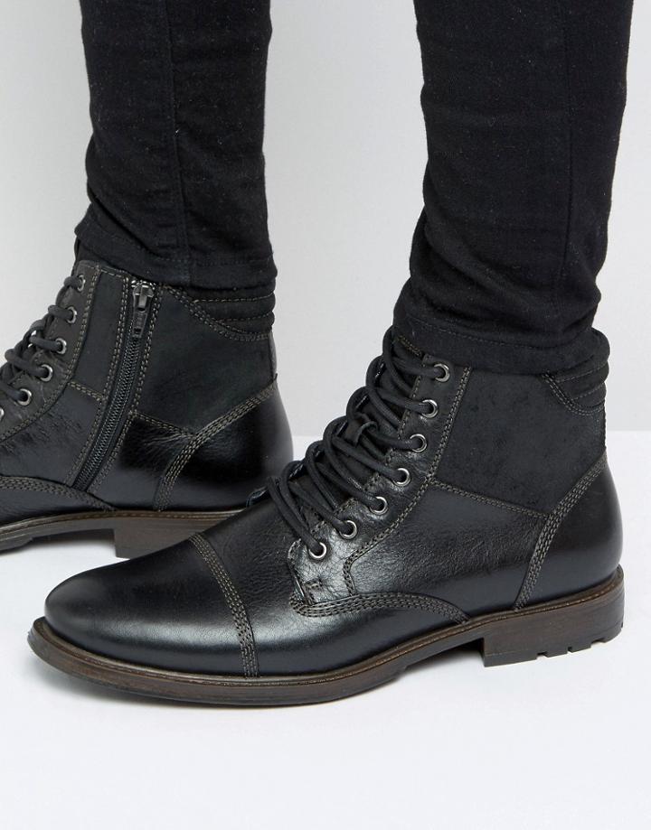 Aldo Choham Leather Laceup Boots - Black