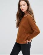 Vero Moda Nille Long Sleeve Sweat - Brown