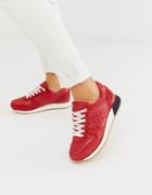 Tommy Hilfiger Star Leather Sneakers - Red